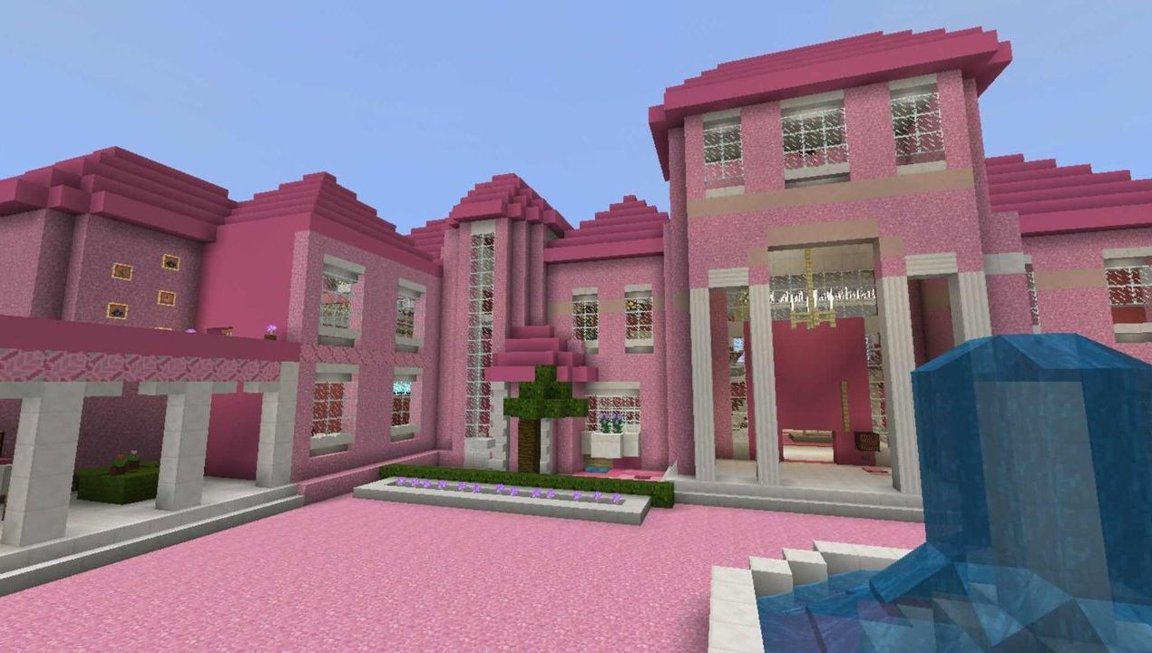 Pink House map for MCPE