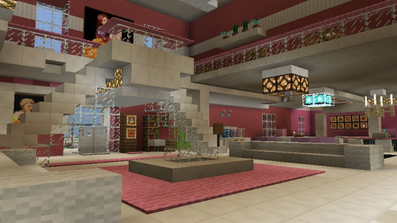 image for 2Pink House map for MCPE