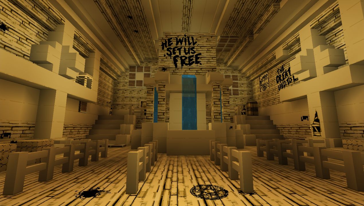 image for 3MCPE map: Bendy Game Horror 1