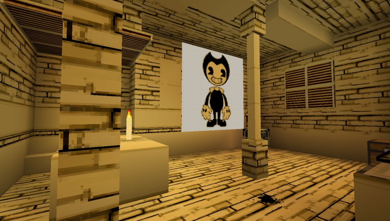 image for 2MCPE map: Bendy Game Horror 2