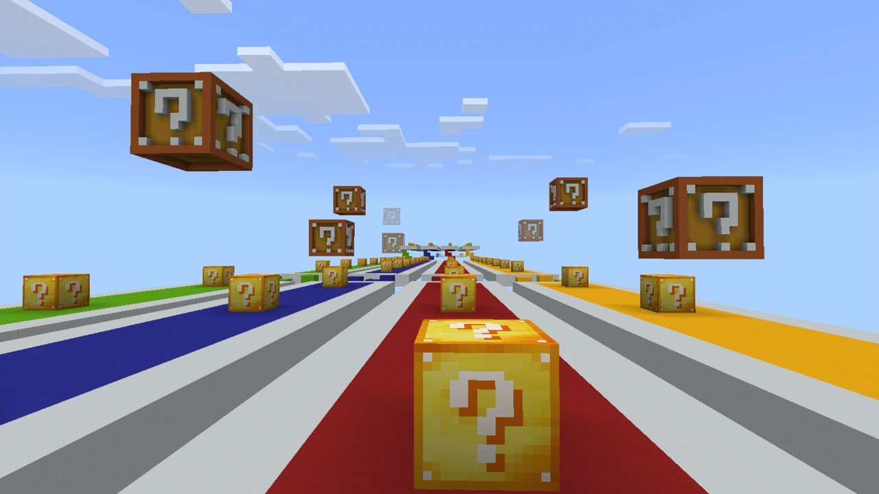 image for 4LuckyBlocks Race MCPE map