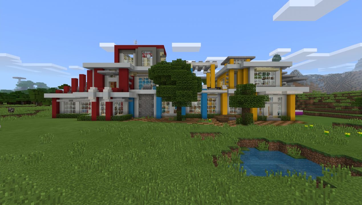 Mansion (Colourful House) MCPE map