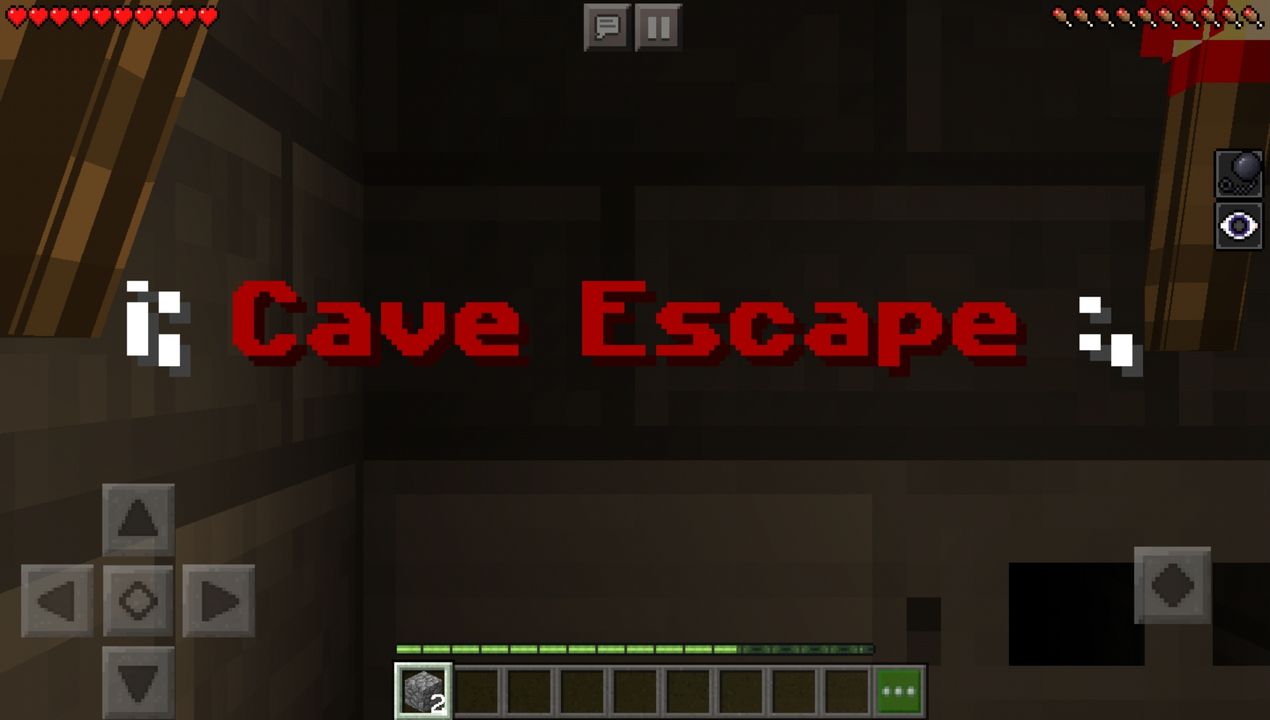 Cave Escape MCPE map