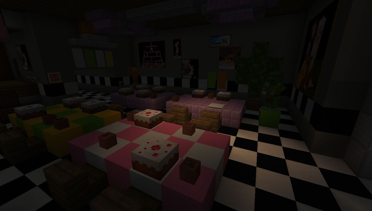 image for 4Three Nights At MineStands FNAF map for MCPE