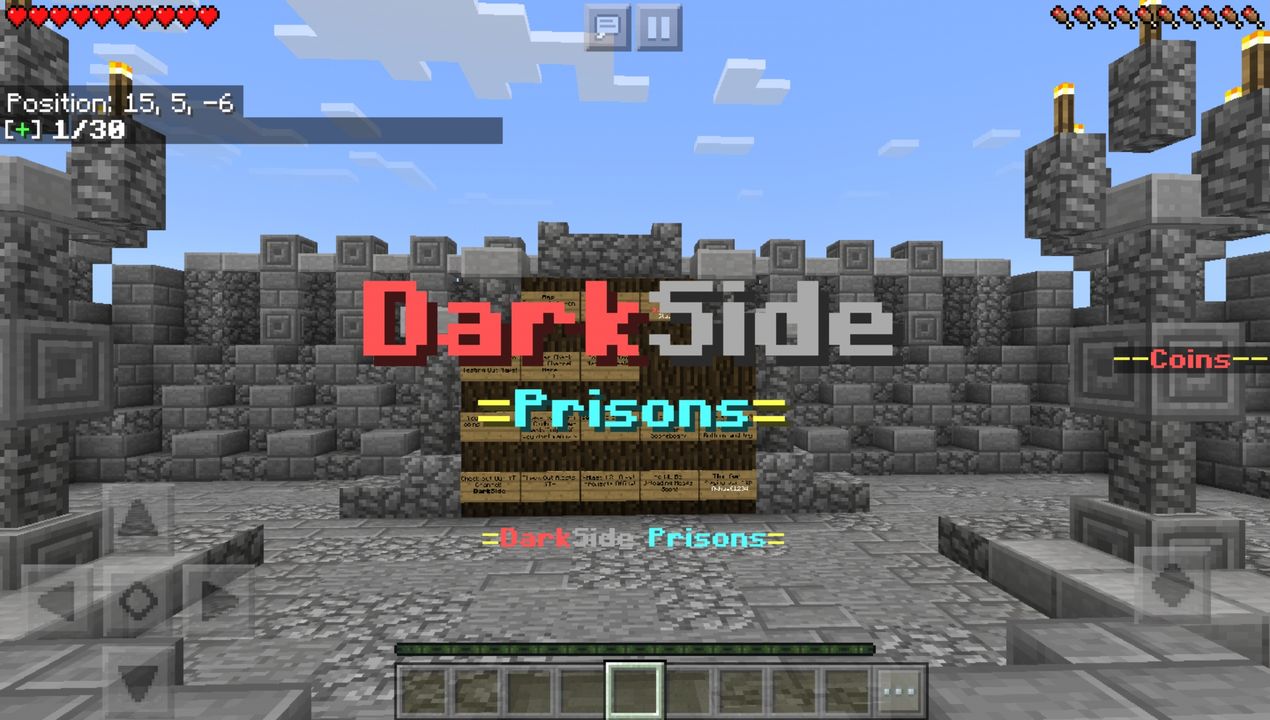 image for 1DarkSide Prisons. MCPE map