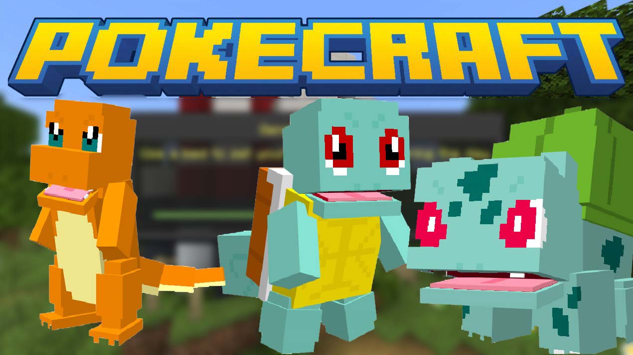 PokeCraft Addon for MCPE. (Pixelmons 2019)