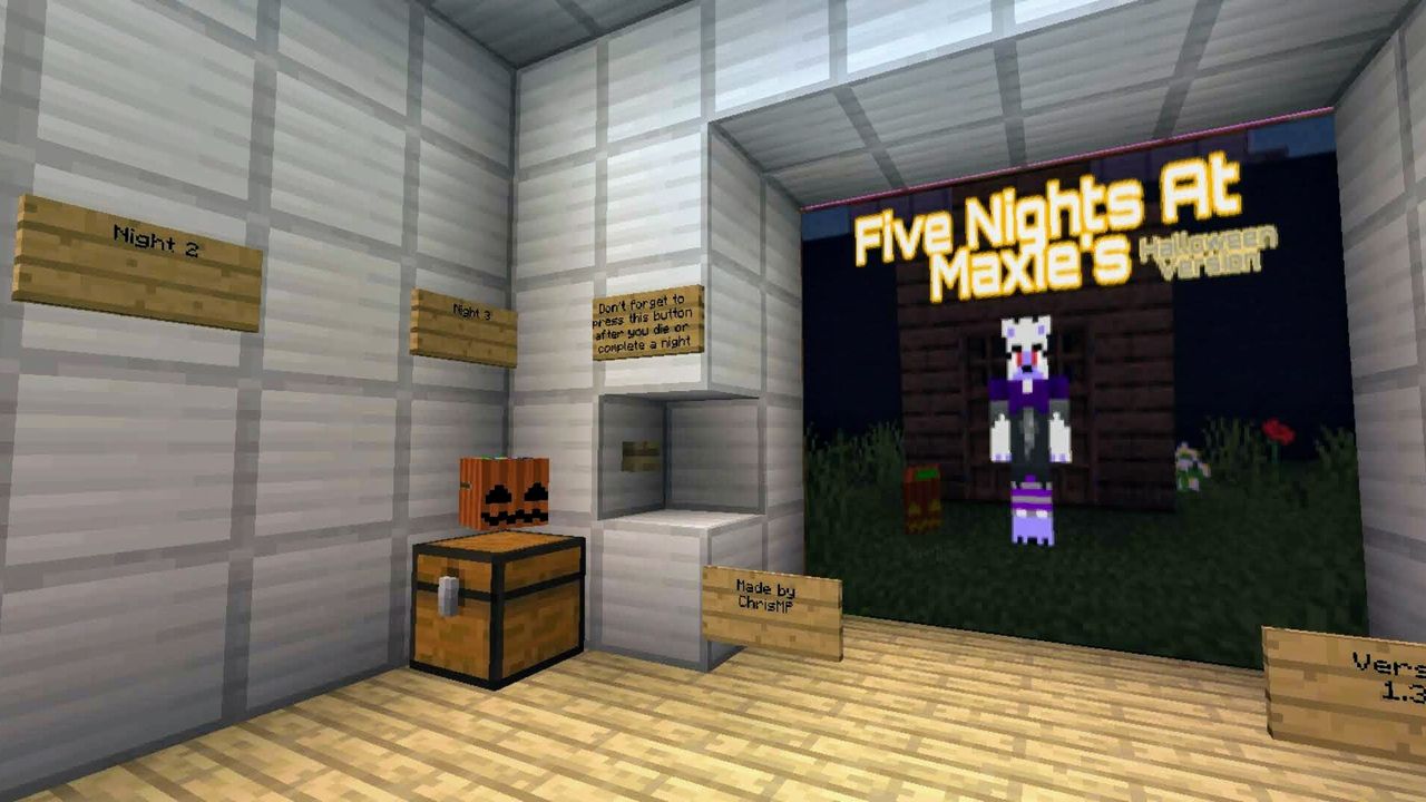image for 1Five Nights At Maxie’s. Halloween MCPE Map
