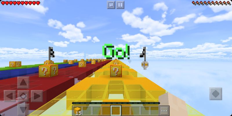 image for 1Lucky Block New Race MCPE map