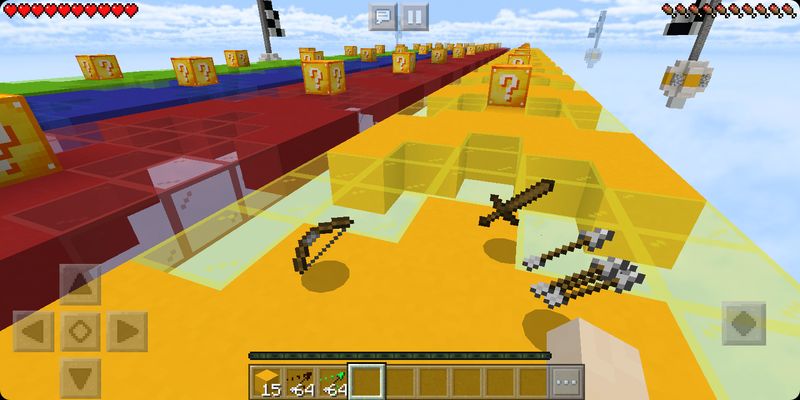 image for 2Lucky Block New Race MCPE map